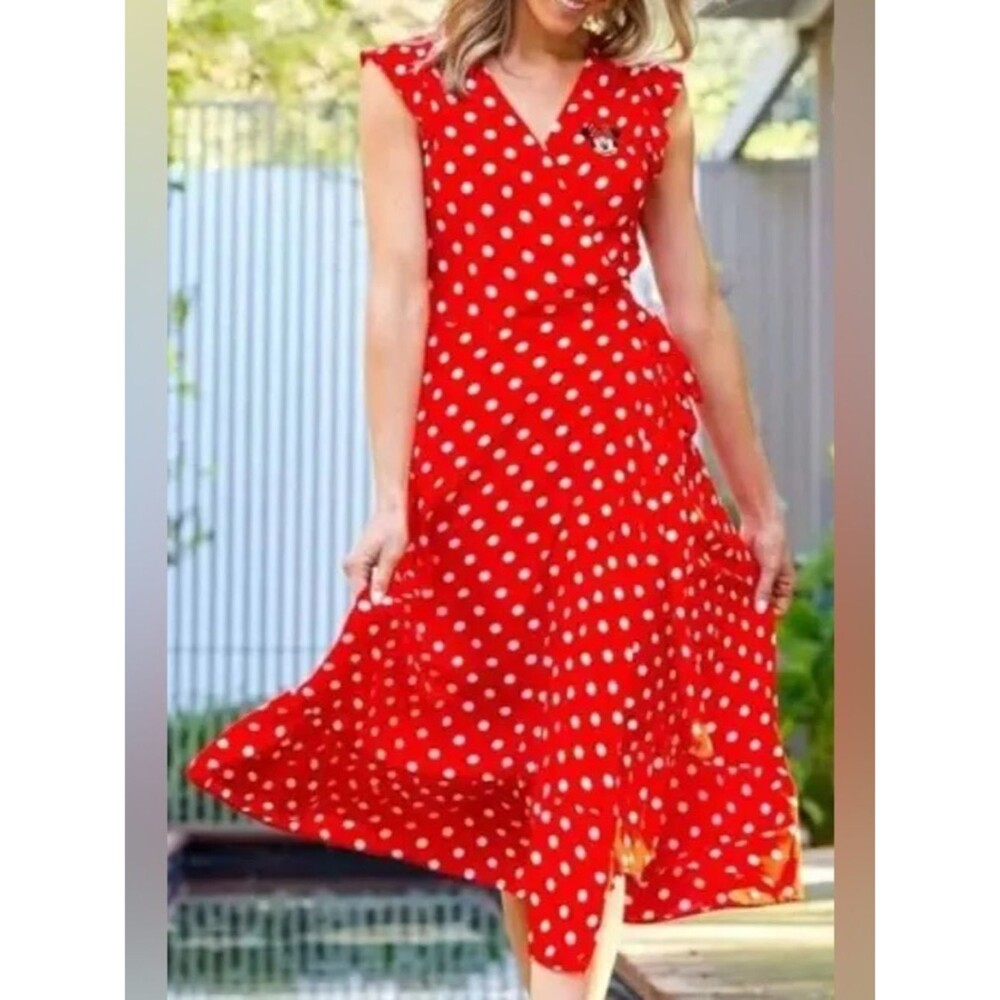 Disney Red Polka Dot Maxi Dress